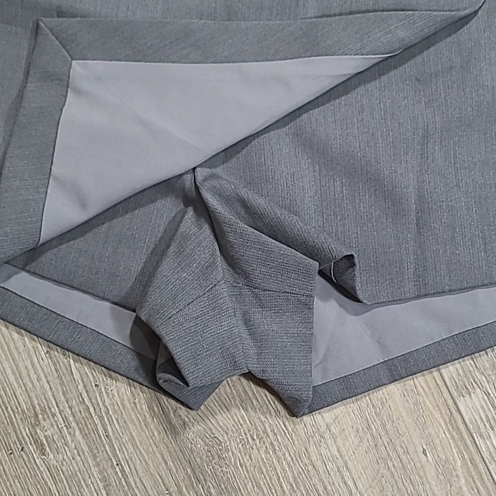 Wool Blend OGL Move Felt Texture A-line Wrap Mini Skort W/ XS Gray NWT Skirt - Picture 4 of 10